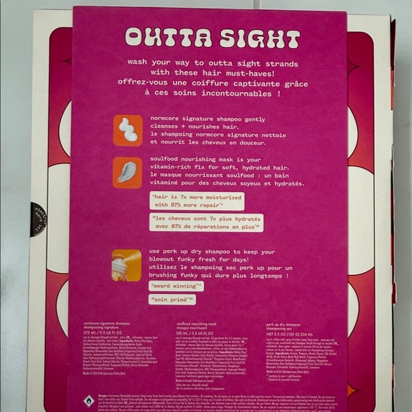 amika: Bright Orange & Pink Outta Sight Hair Care Set - Picture 2 of 2